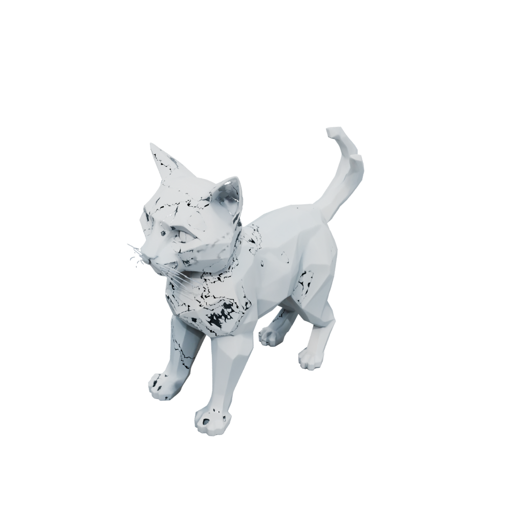Low-Poly Big Articulated Cat