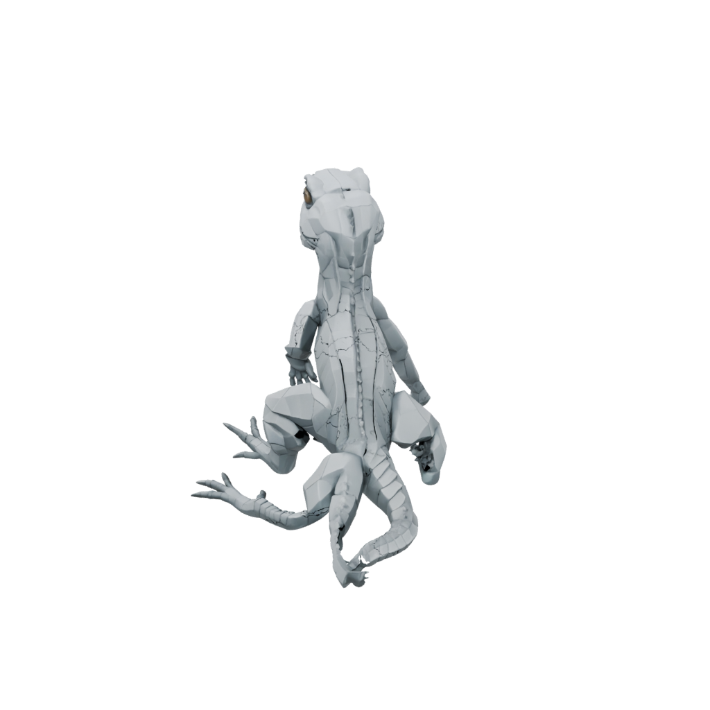 Low-Poly Big Articulated Lizard