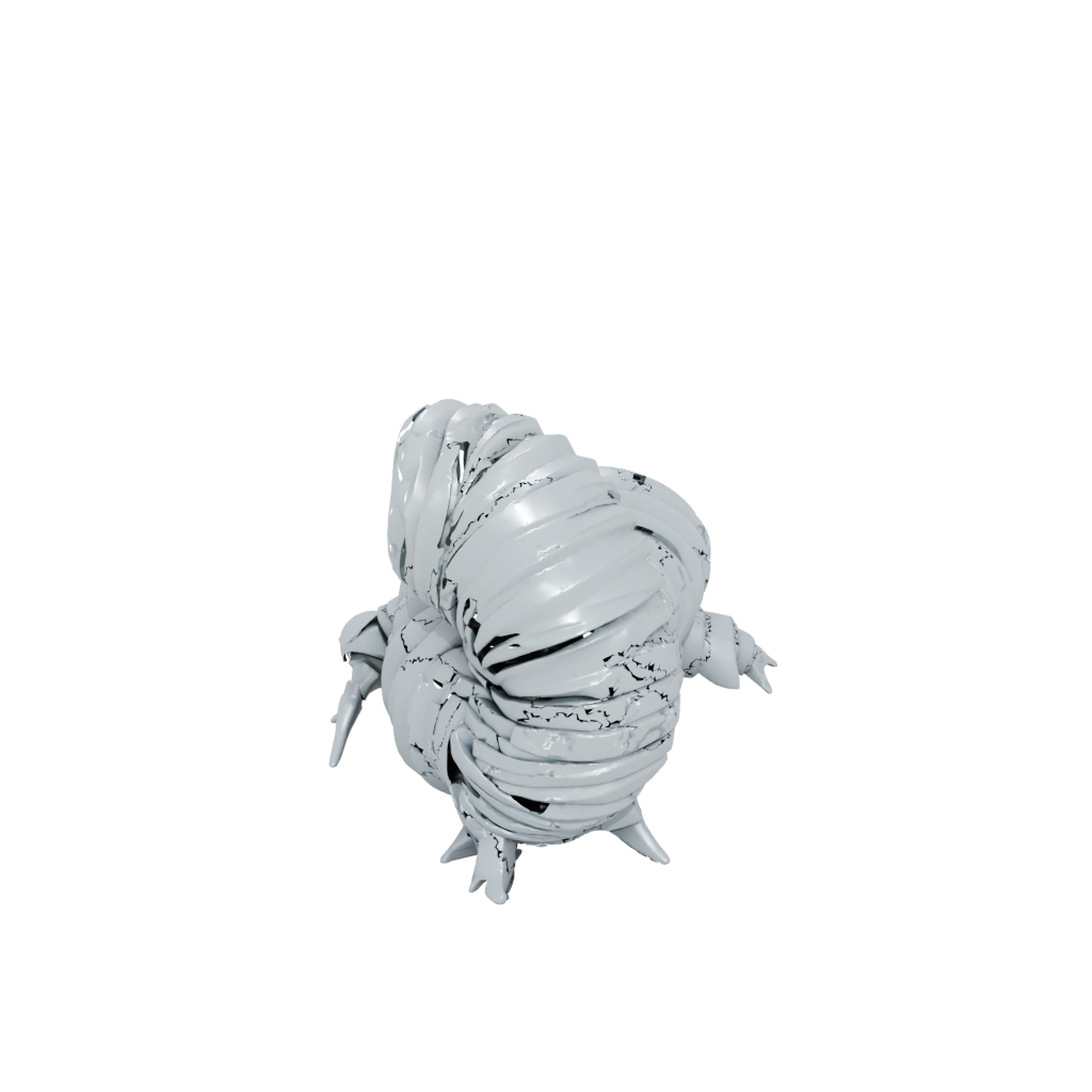 Low-Poly Big Articulated Millipede