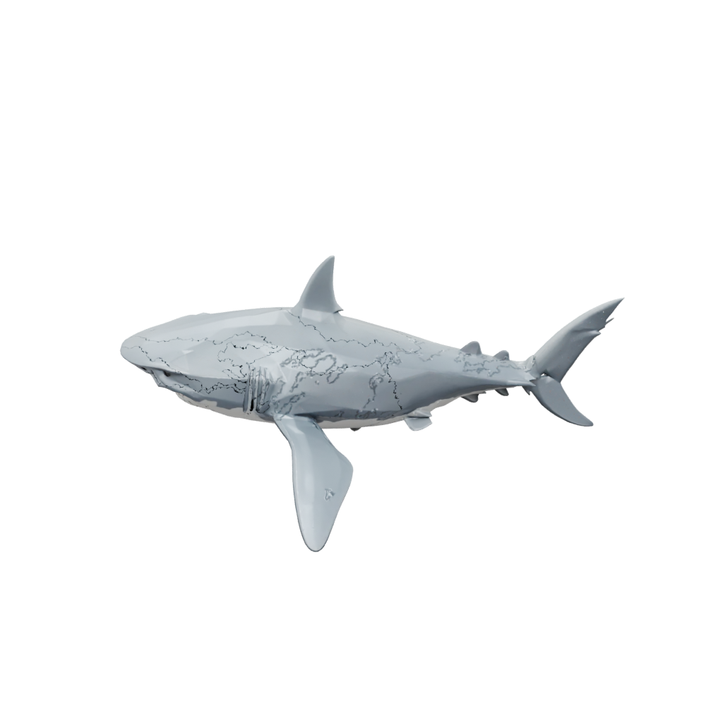 Low-Poly Big Articulated Shark