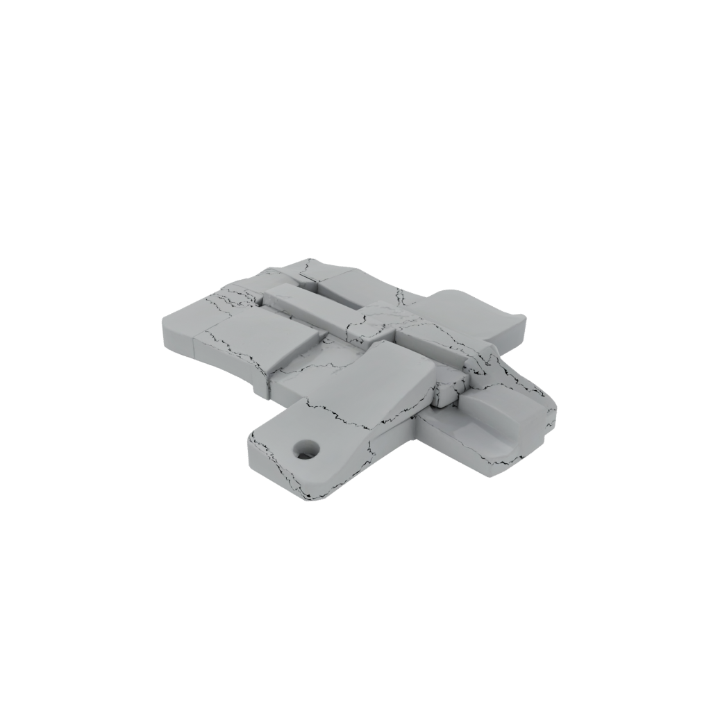 Low-Poly Big Flip-Flop Hinge Strip