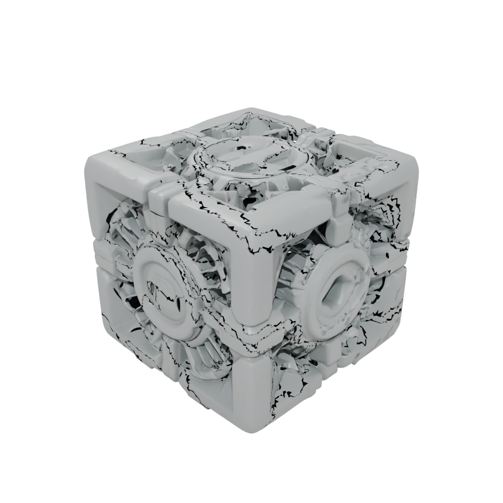 Low-Poly Big Pocket Gear Cube