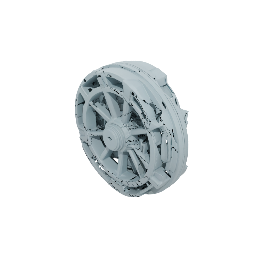Low-Poly Big Ratchet Click Wheel