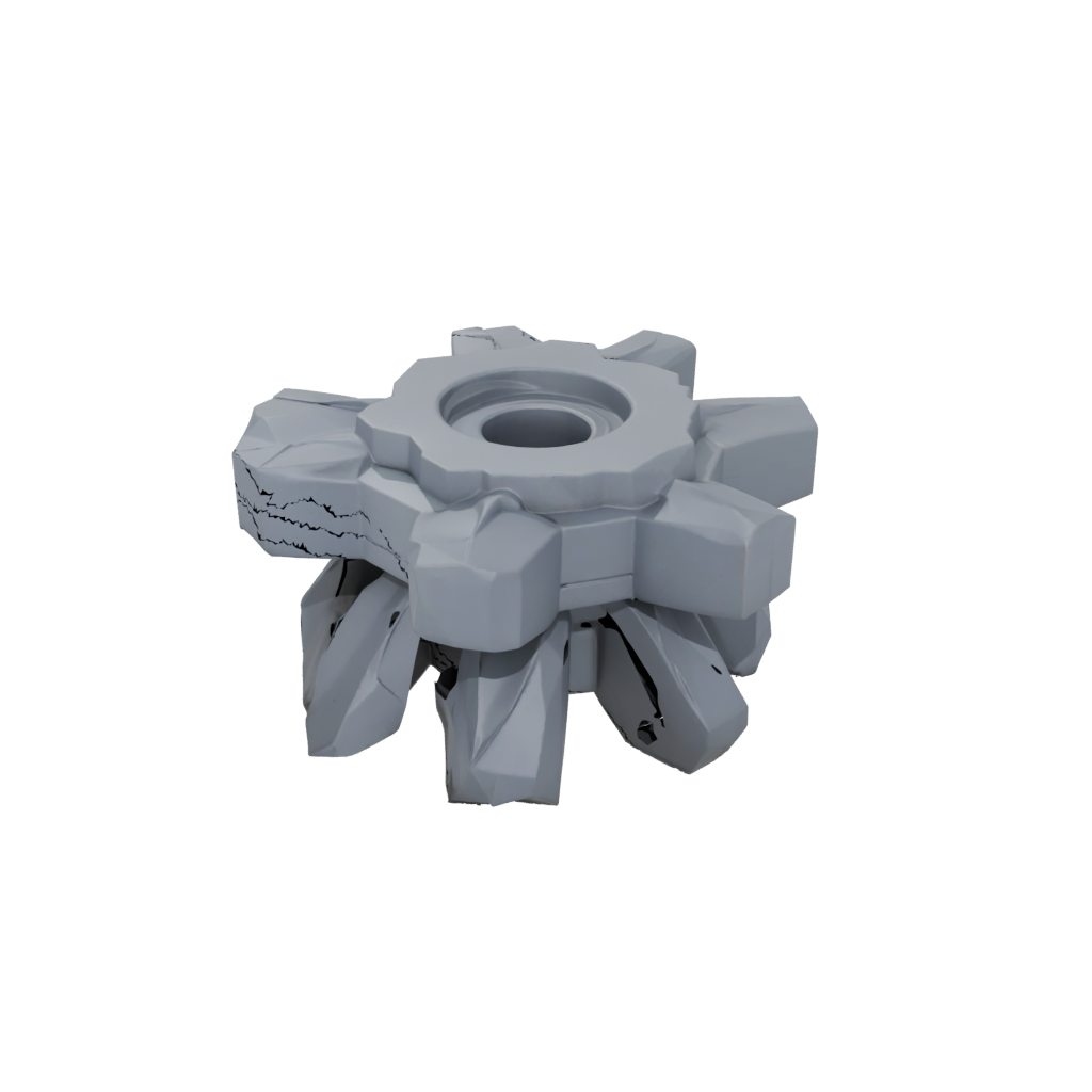 Low-Poly Big Rolling Hex Spinner
