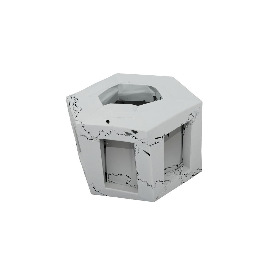 Low-Poly Big Snap-Pop Hexagon