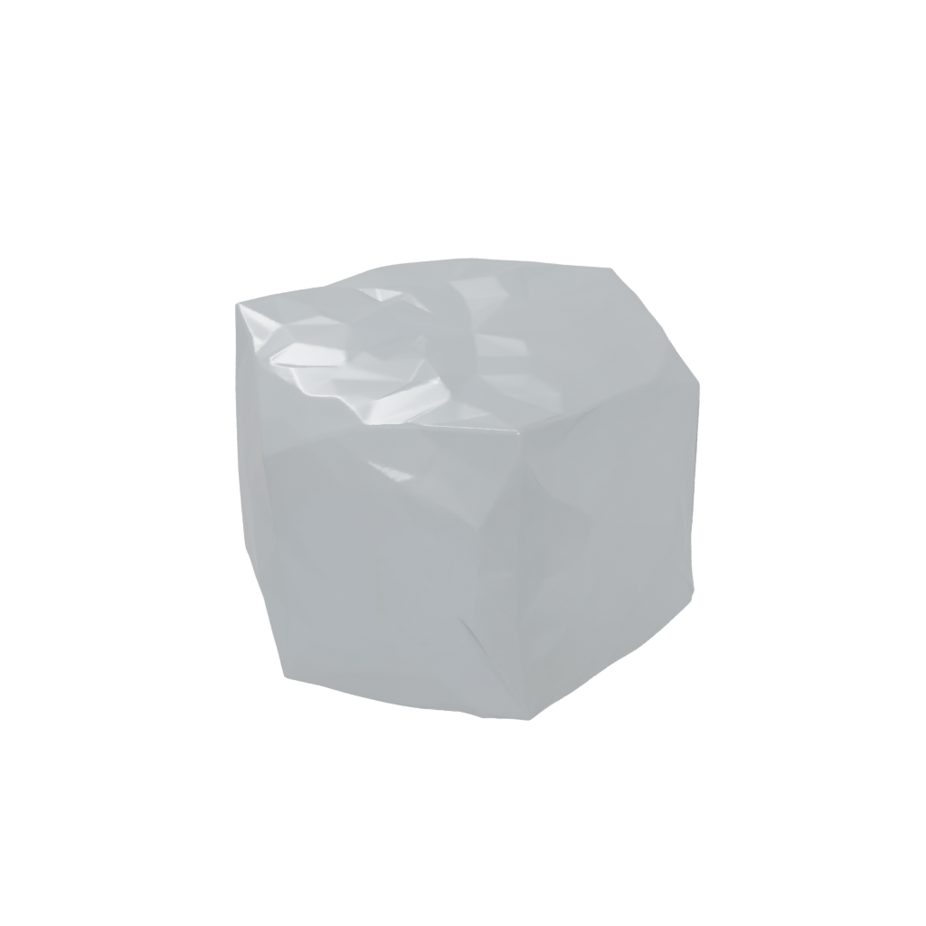 Low-Poly Big Squeeze Stress Cube