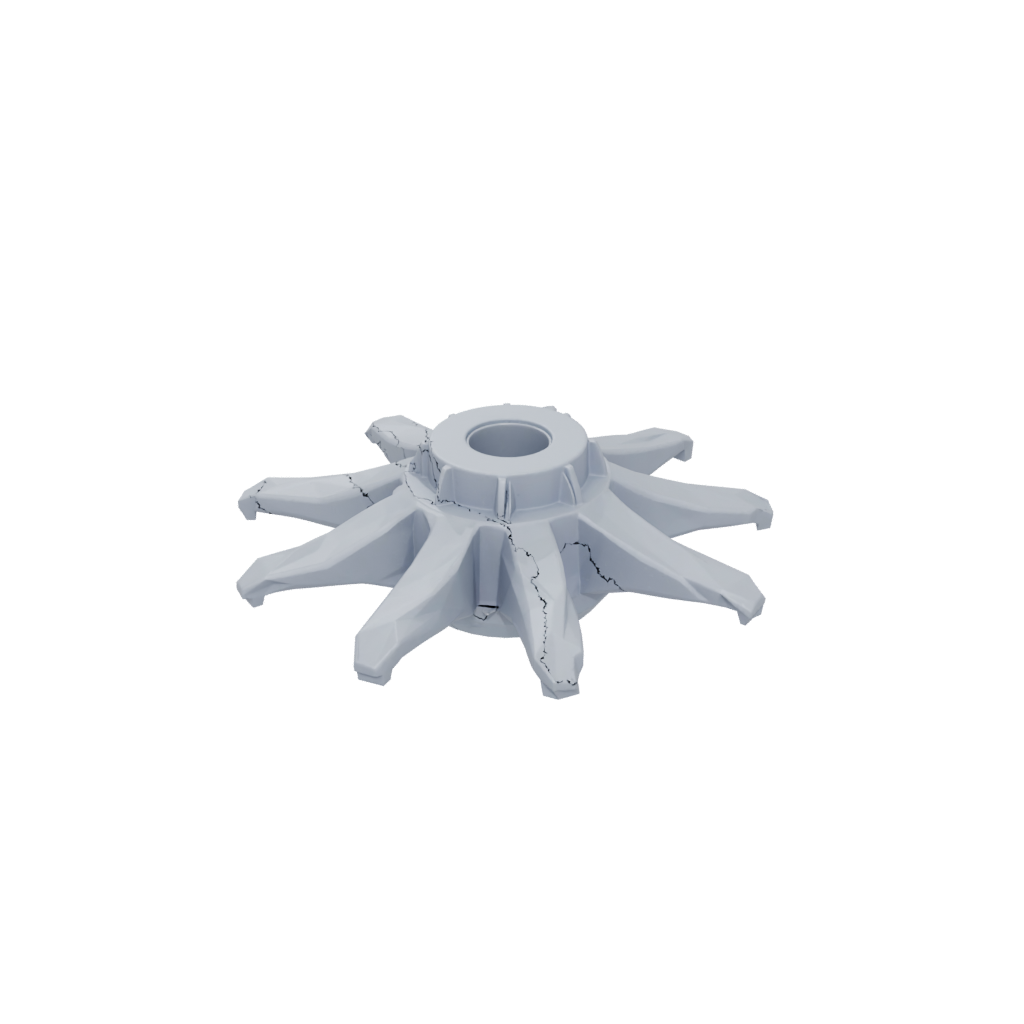 Low-Poly Big Three-Prong Spinner
