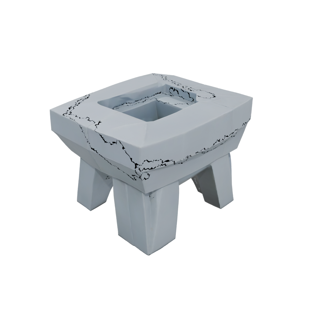 Low-Poly Big Tri-Bar Flip Toy