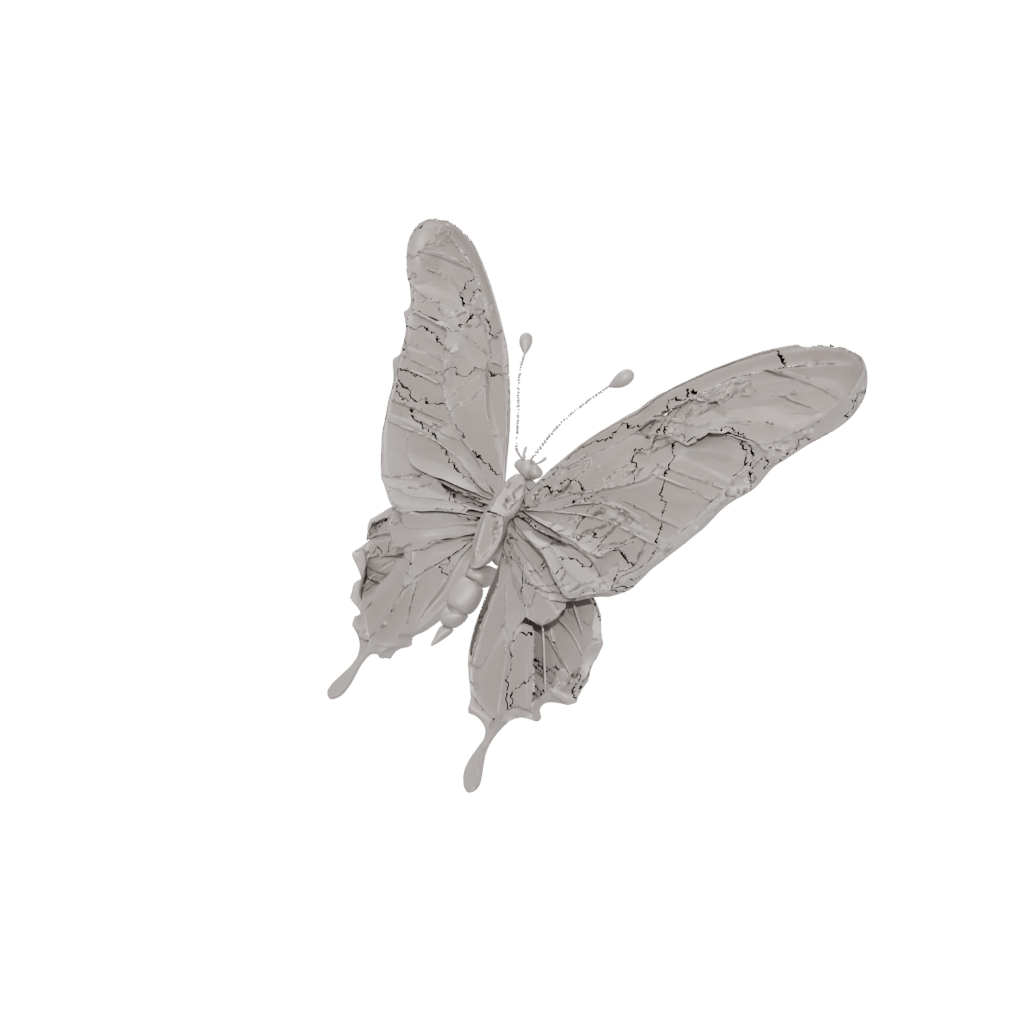 Low-Poly Soft Articulated Butterfly