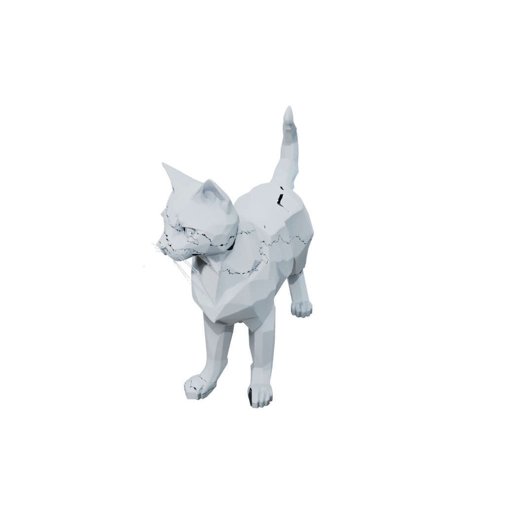 Low-Poly Soft Articulated Cat