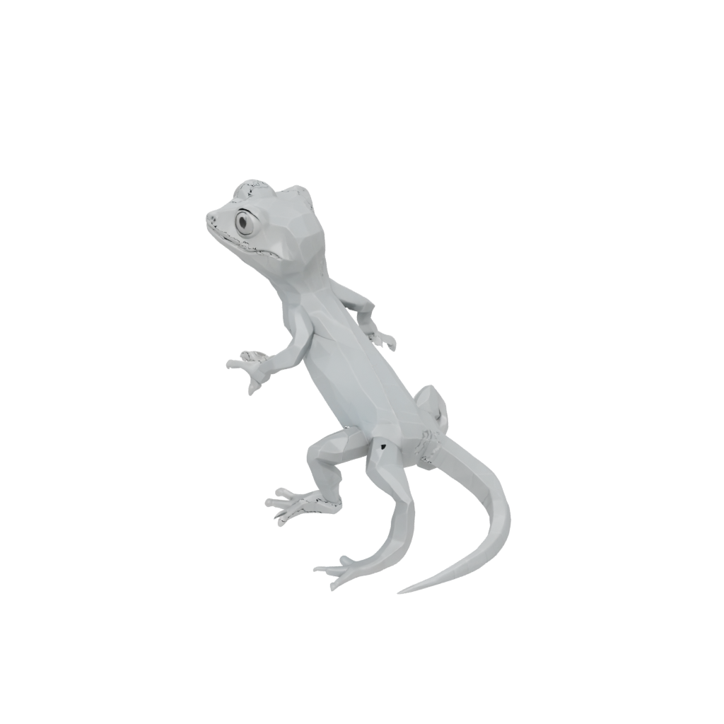 Low-Poly Soft Articulated Gecko