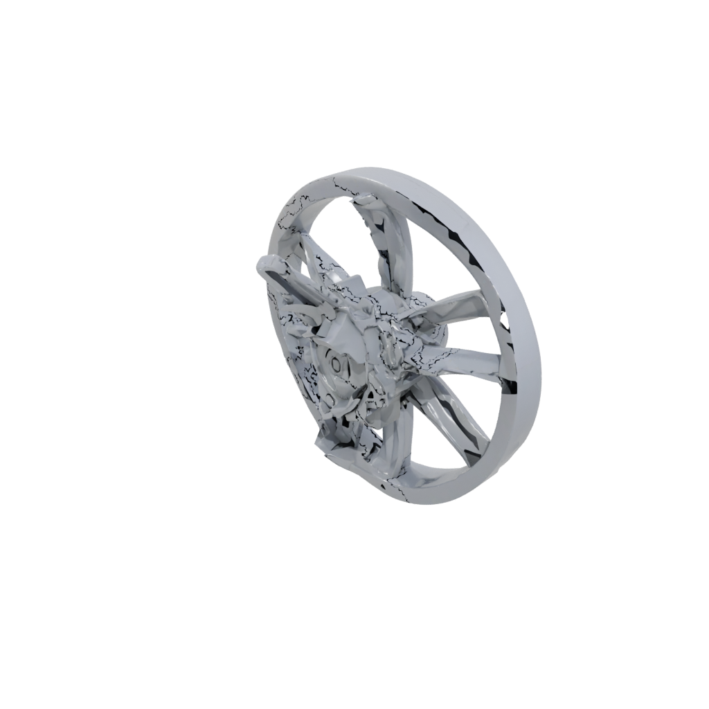 Low-Poly Soft Articulated Gyroscope Spinner