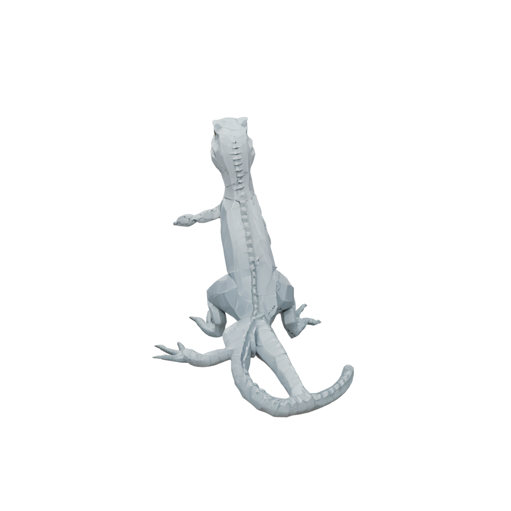 Low-Poly Soft Articulated Lizard