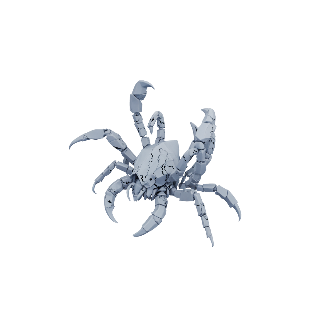 Low-Poly Soft Articulated Scorpion