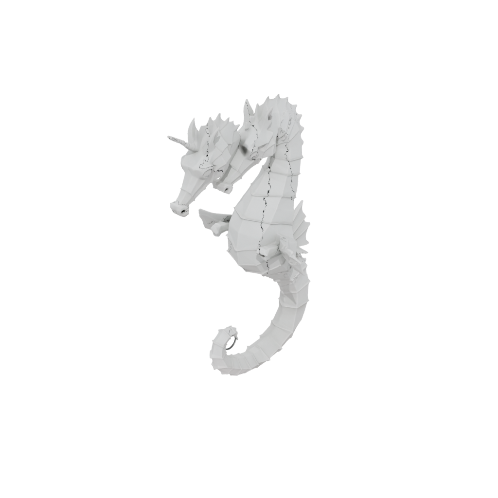 Low-Poly Soft Articulated Seahorse