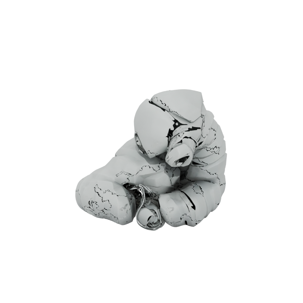 Low-Poly Soft Articulated Worm