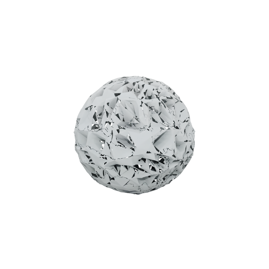 Low-Poly Soft Kinetic Flow Ball