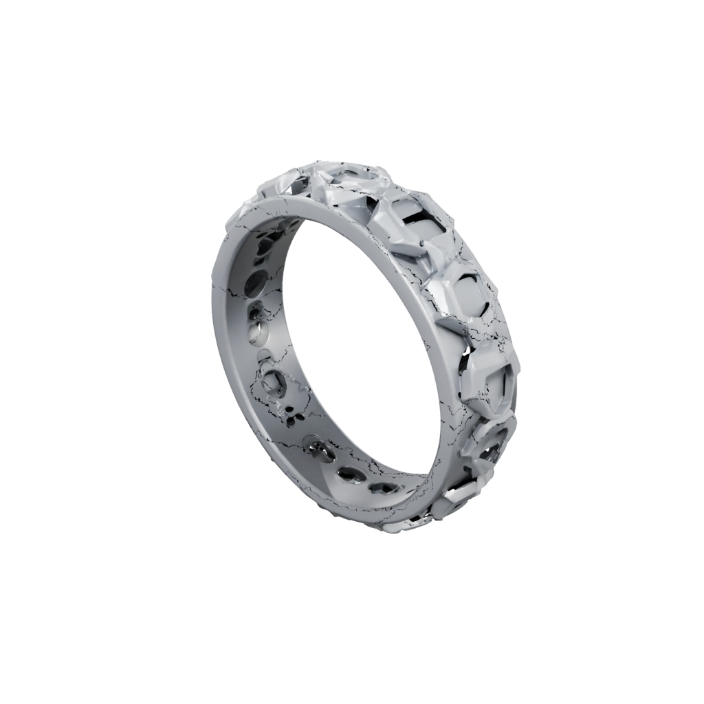 Low-Poly Soft Sensory Chain Ring