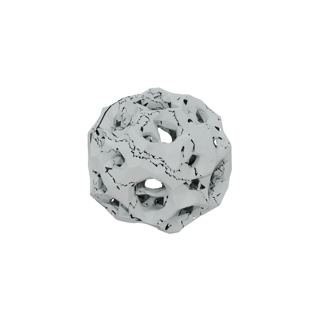 Low-Poly Soft Snap-Pop Hexagon