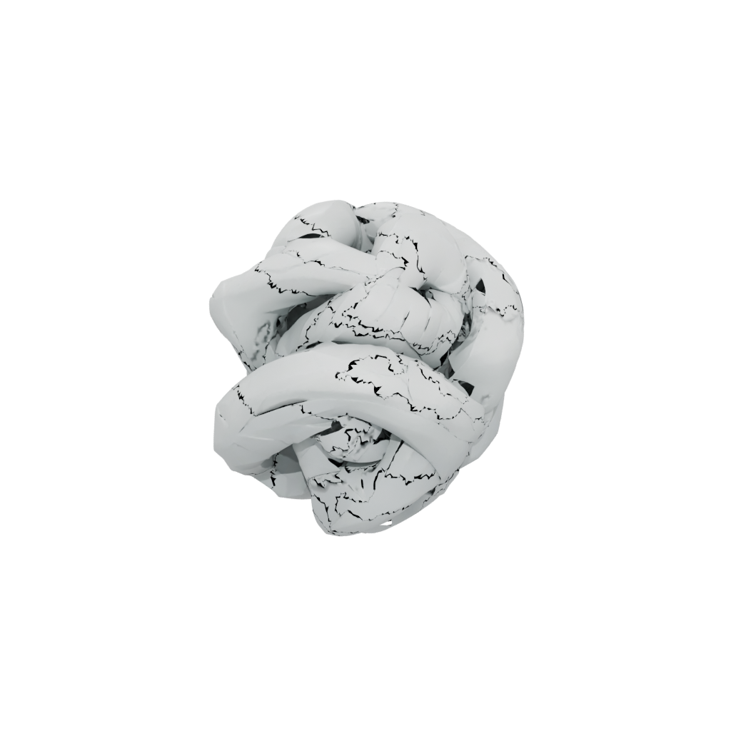Low-Poly Soft Twisty Helix Toy