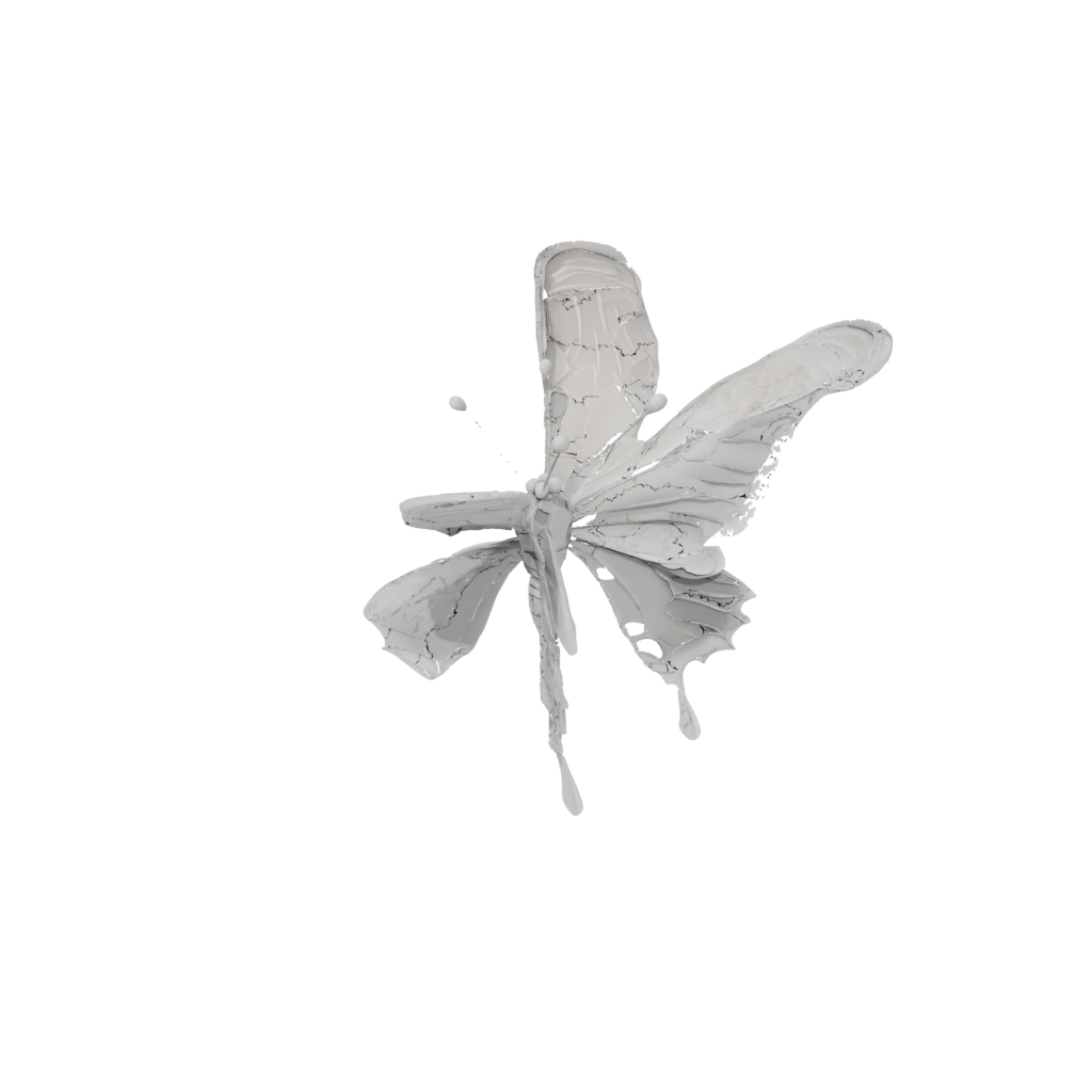 Low-Poly Articulated Butterfly