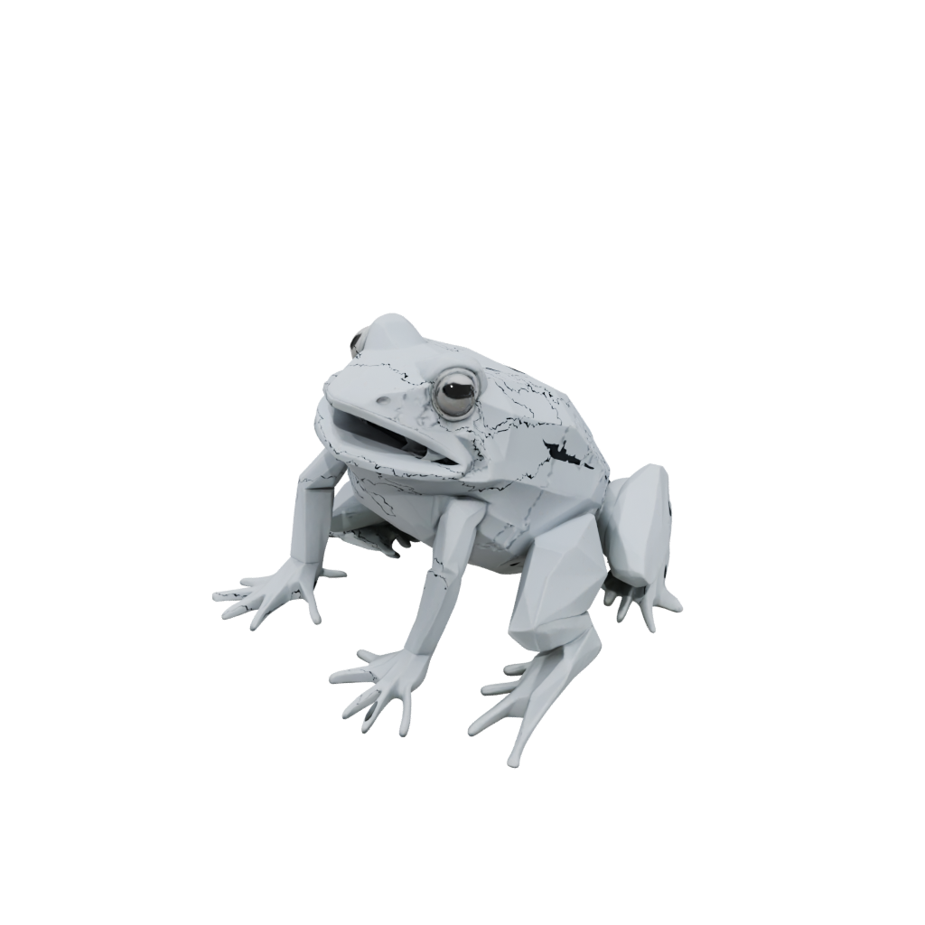 Low-Poly Articulated Frog