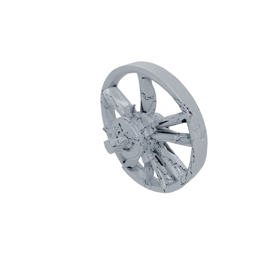 Low-Poly Articulated Gyroscope Spinner