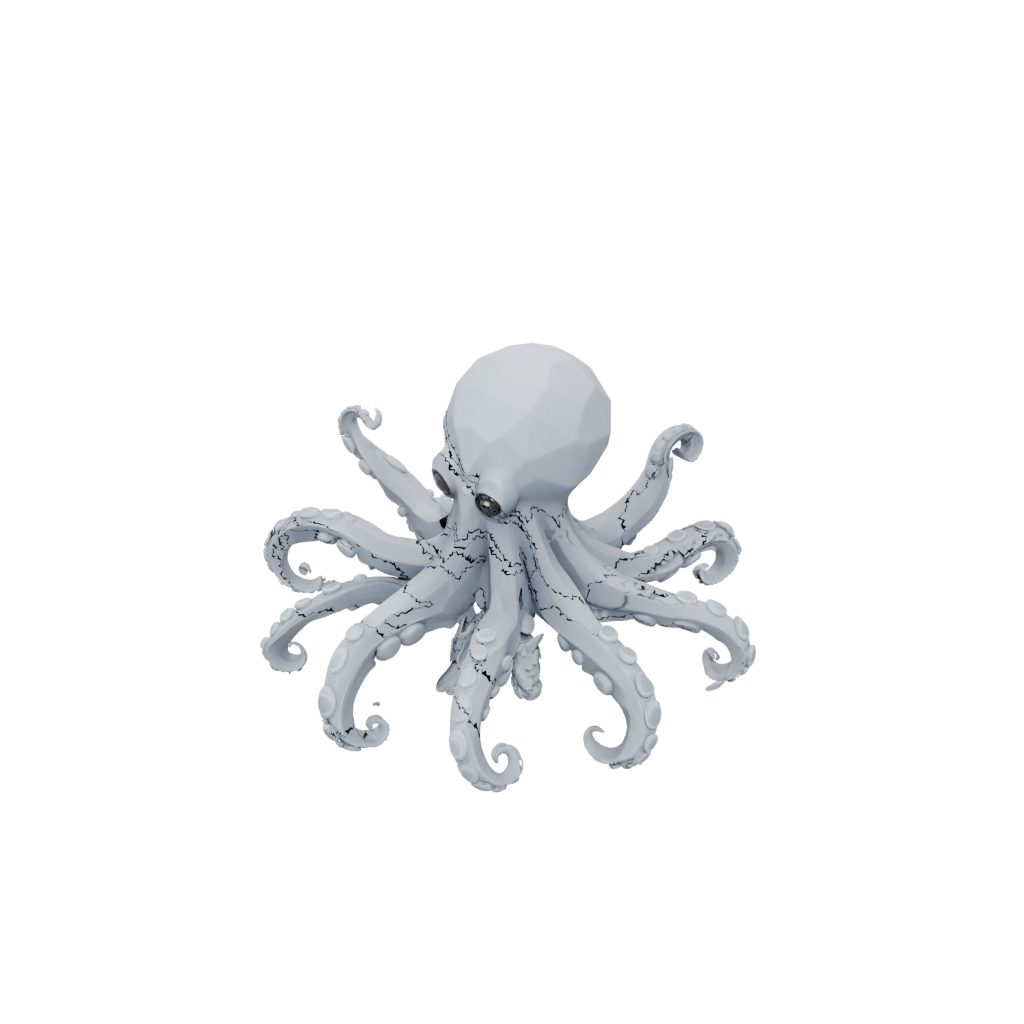 Low-Poly Articulated Octopus Mini