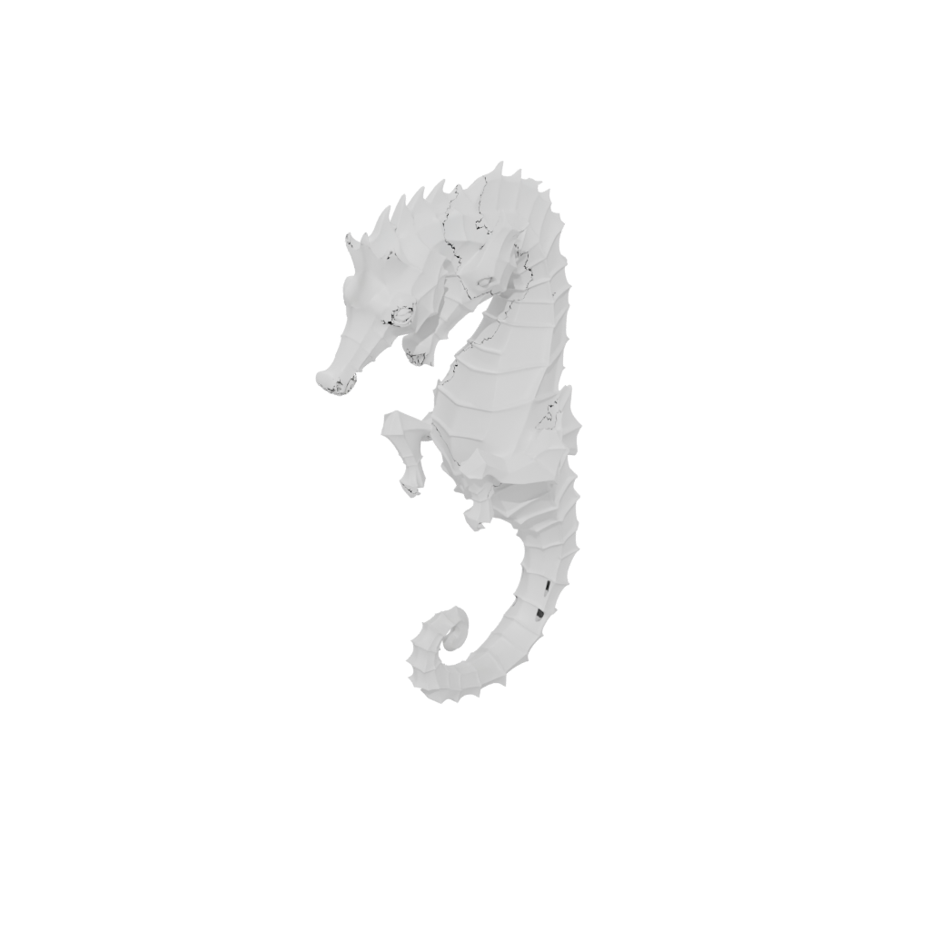 Low-Poly Articulated Seahorse