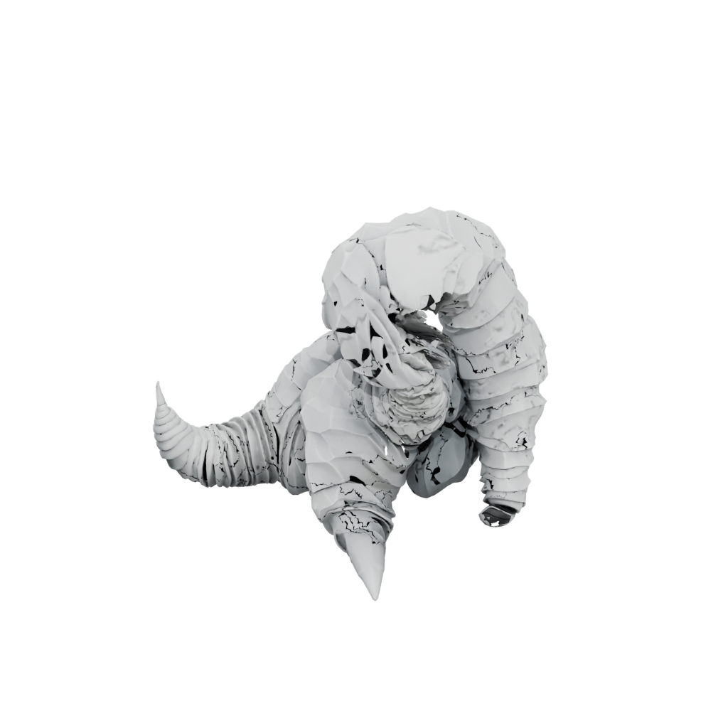 Low-Poly Articulated Worm