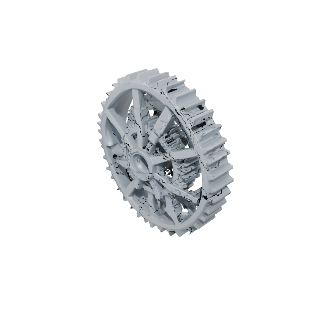Low-Poly Gear-Train Fidget