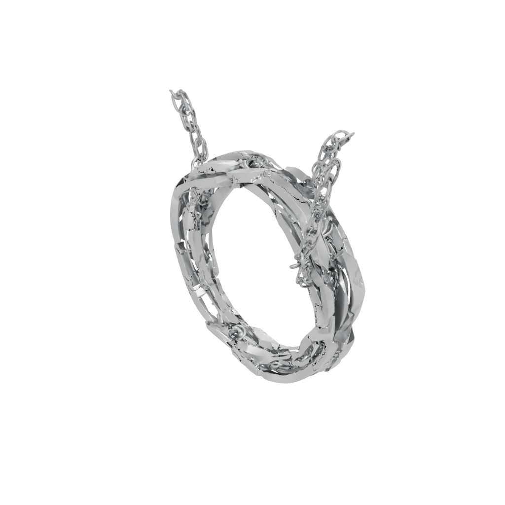 Low-Poly Interlocking Ring Chain