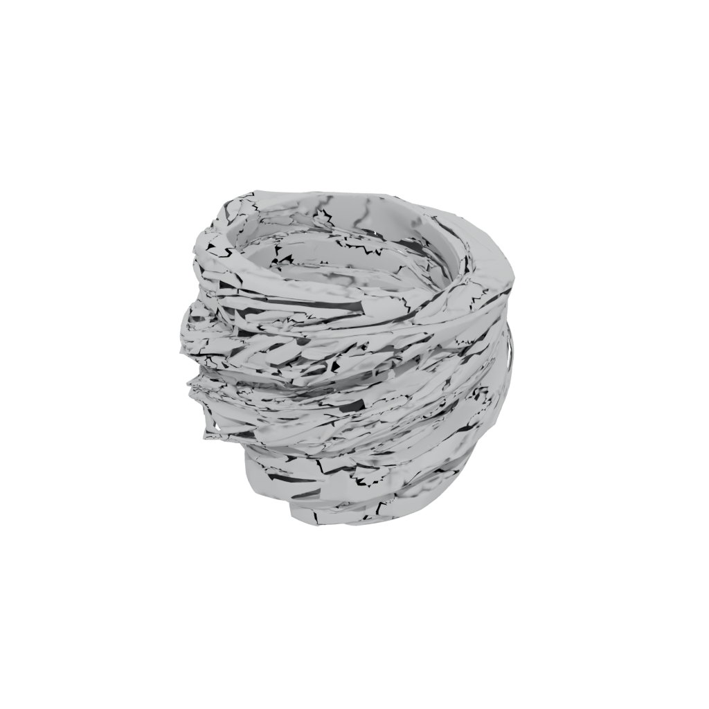 Low-Poly Nested Rotating Rings