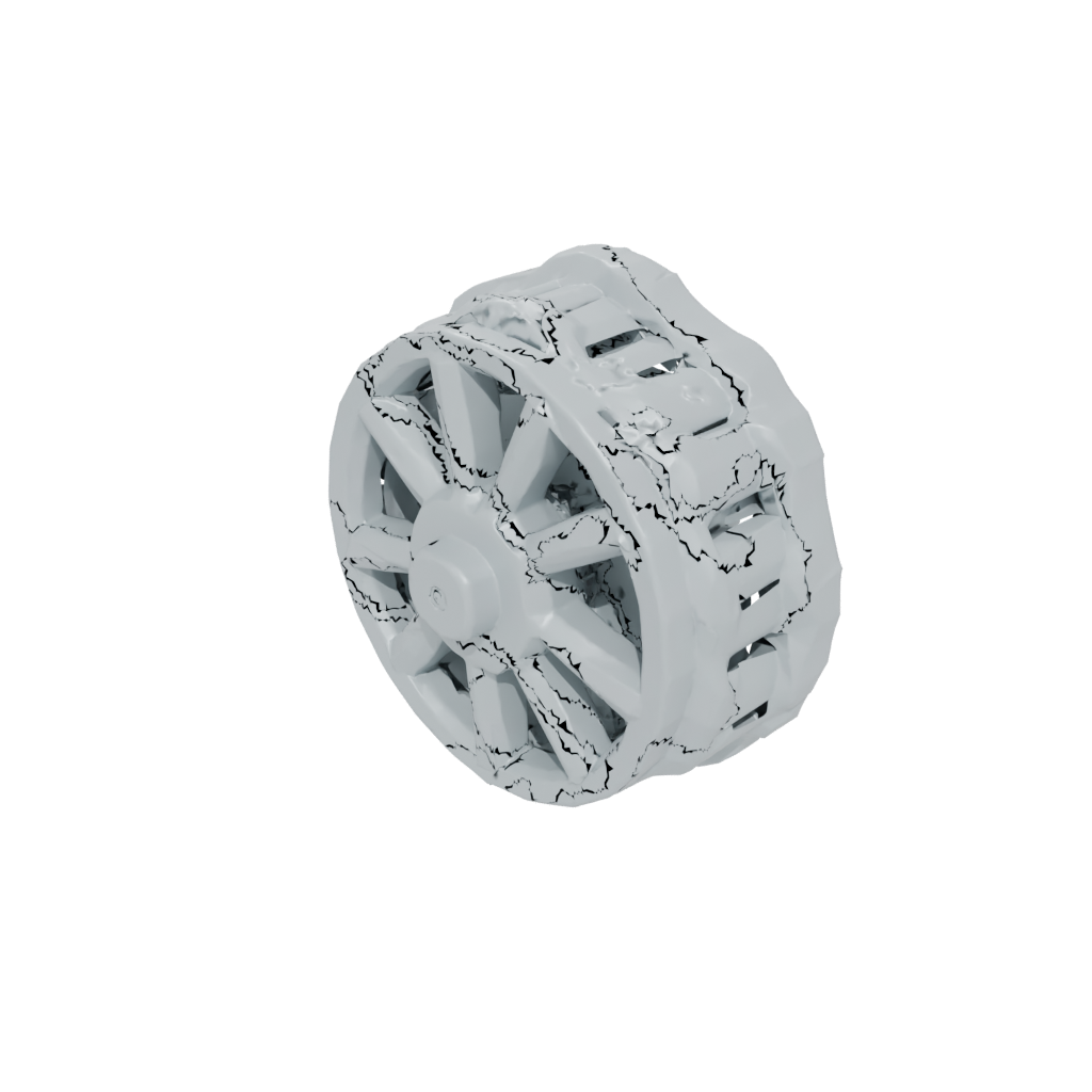 Low-Poly Rolling Hex Spinner