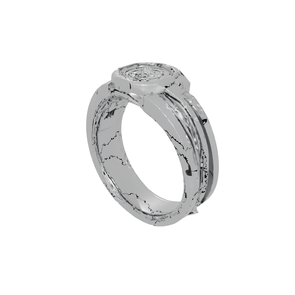 Low-Poly Spinning Coin Ring