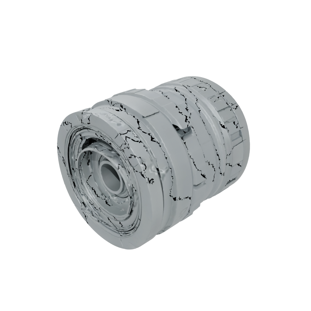 Low-Poly Twist-Lock Barrel