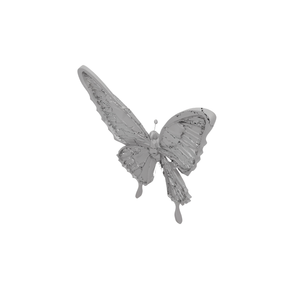 Low-Poly Textured Articulated Butterfly