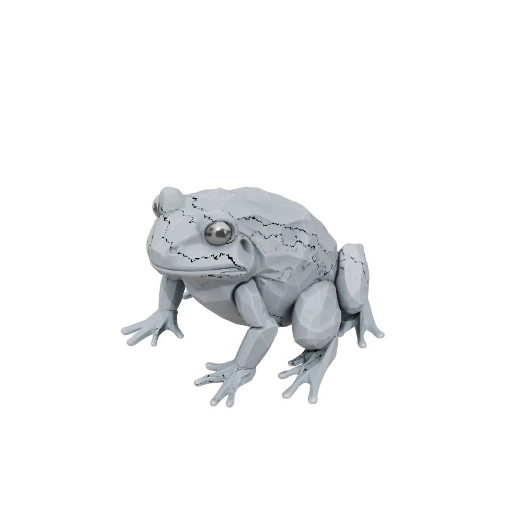Low-Poly Textured Articulated Frog