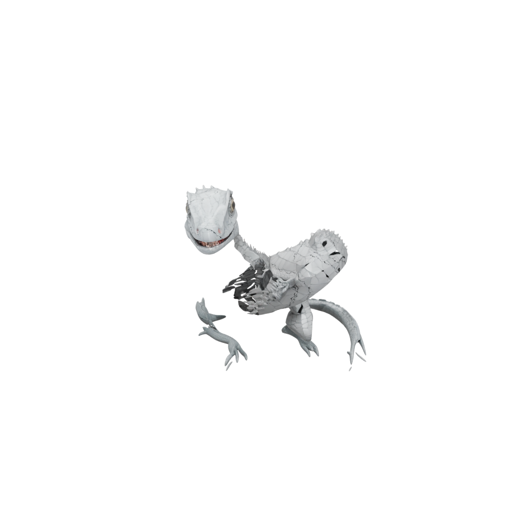 Low-Poly Textured Articulated Lizard