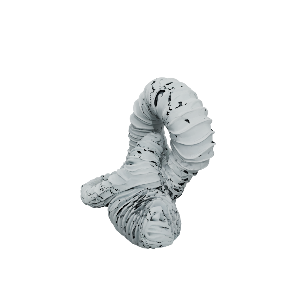 Low-Poly Textured Articulated Worm