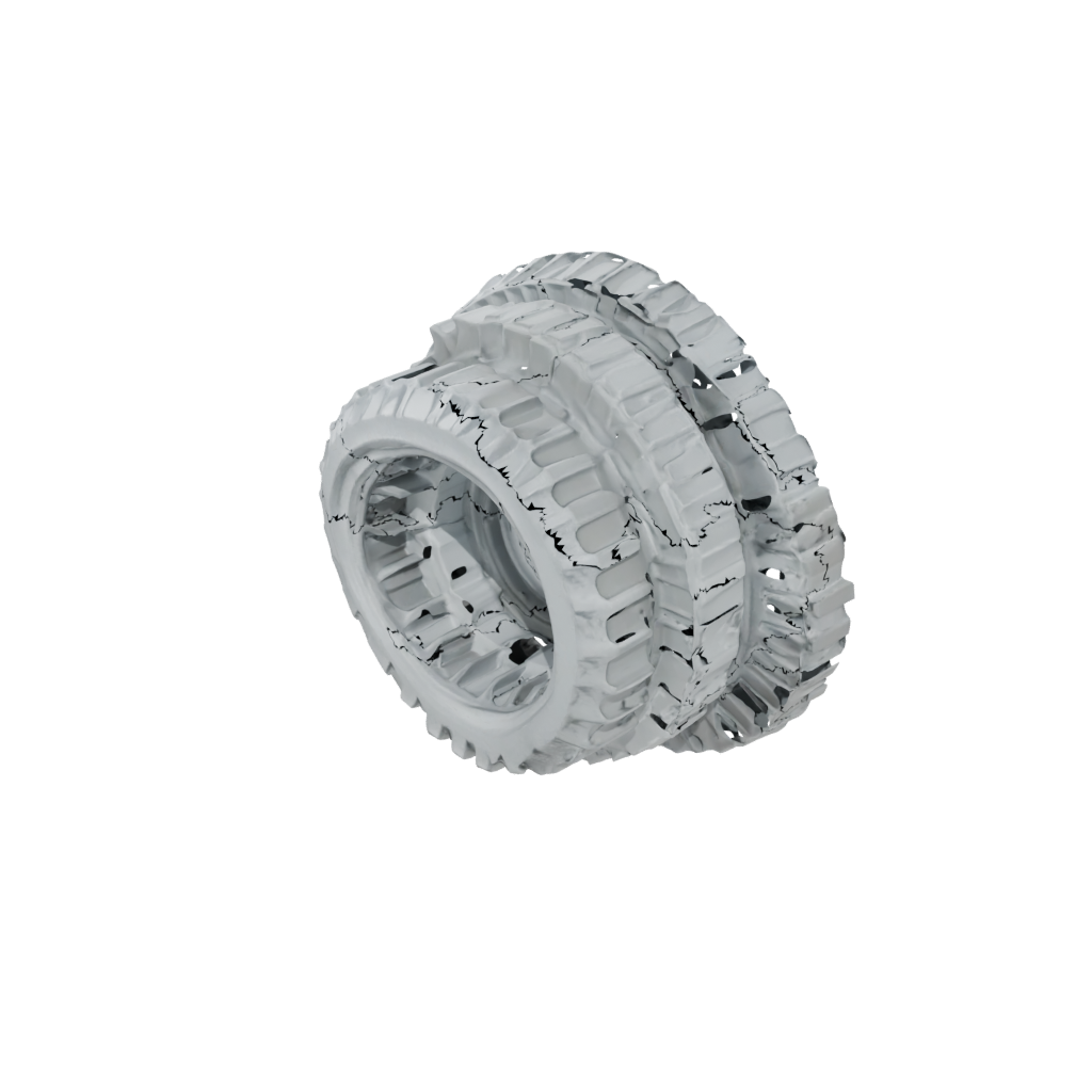 Low-Poly Textured Compression Spring Toy