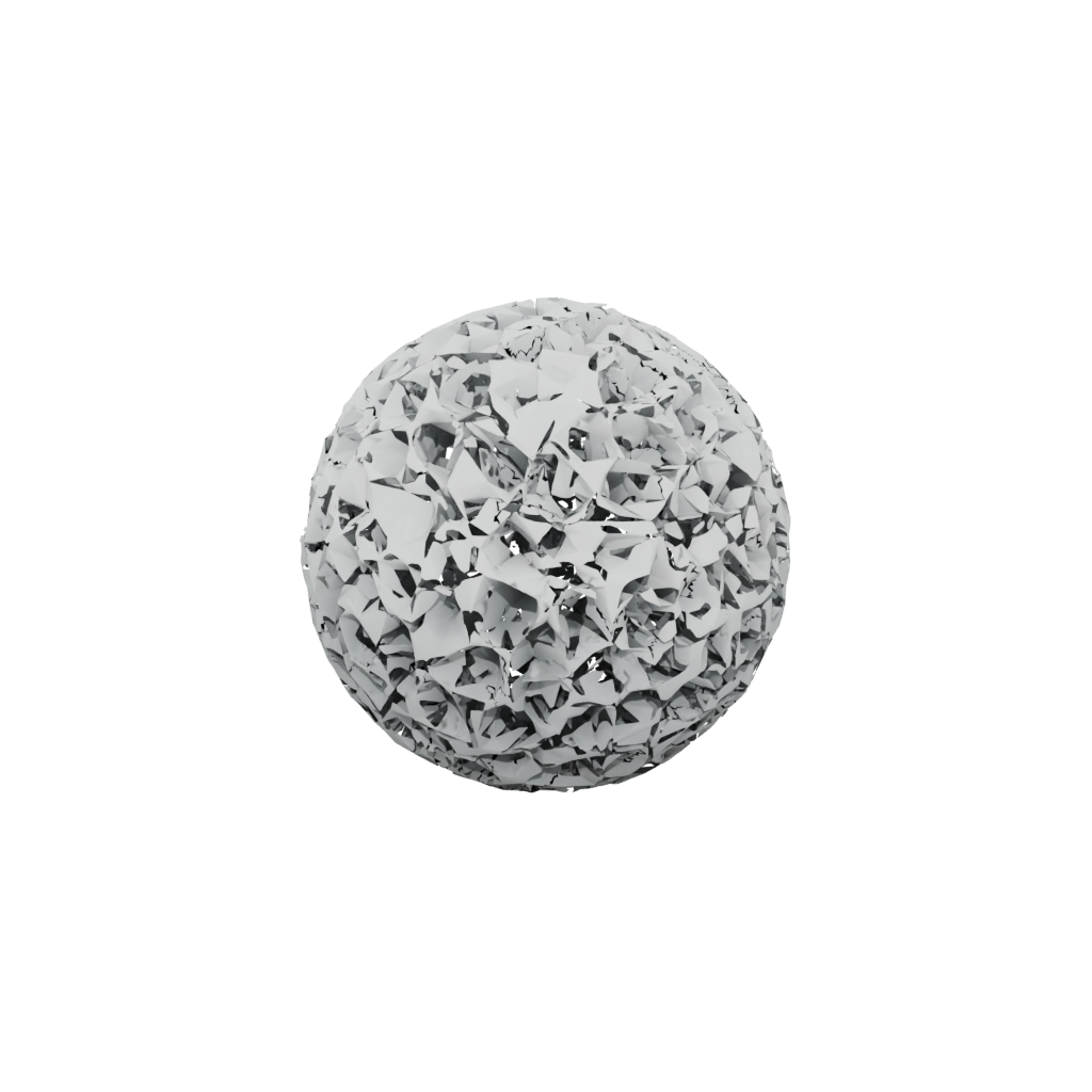 Low-Poly Textured Kinetic Flow Ball