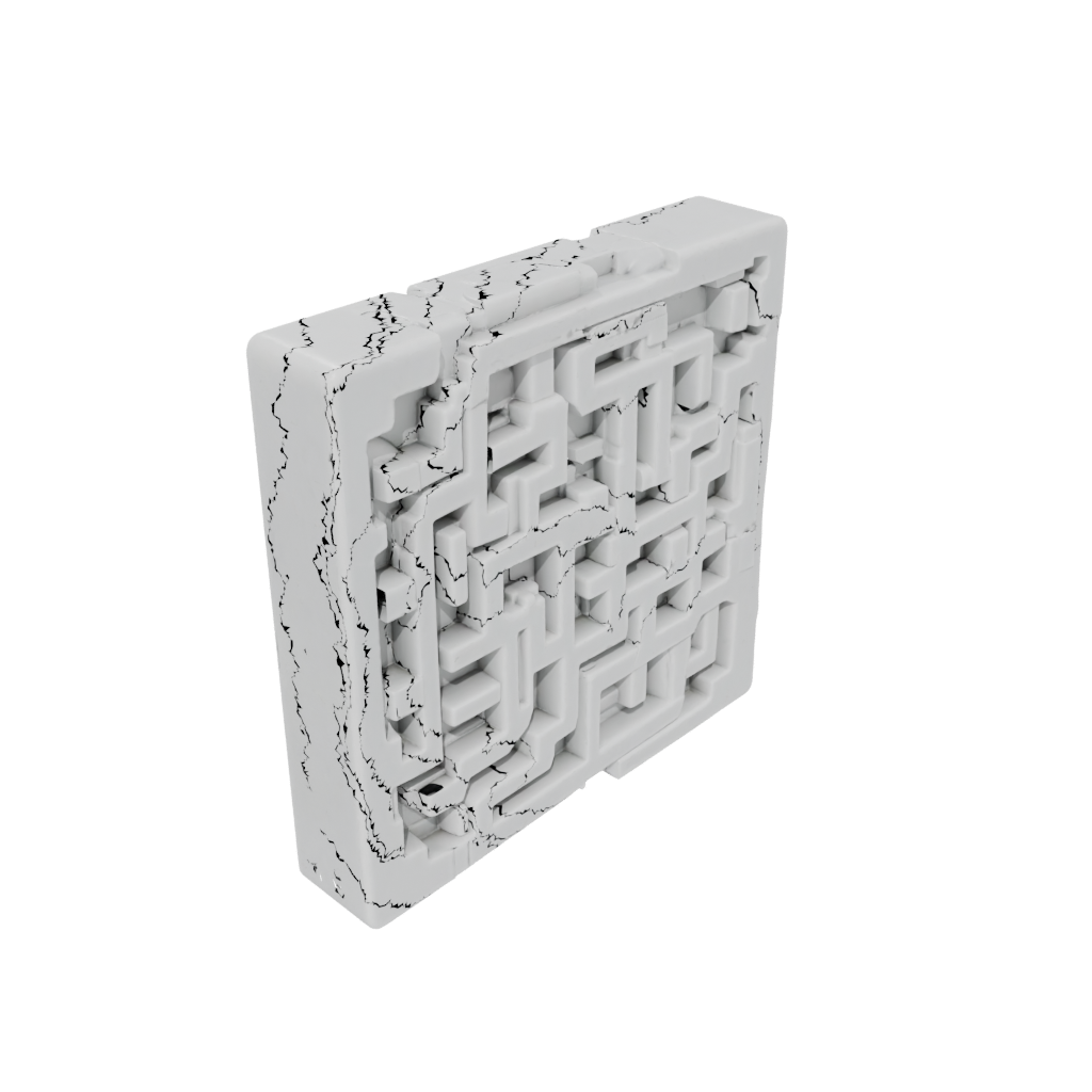 Low-Poly Textured Marble Maze Pocket Puzzle