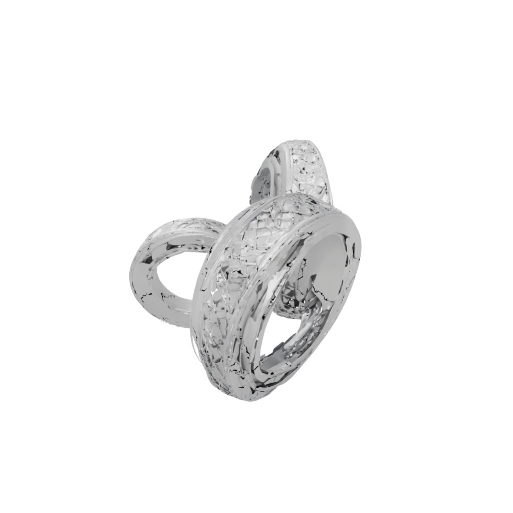 Low-Poly Textured Nested Rotating Rings