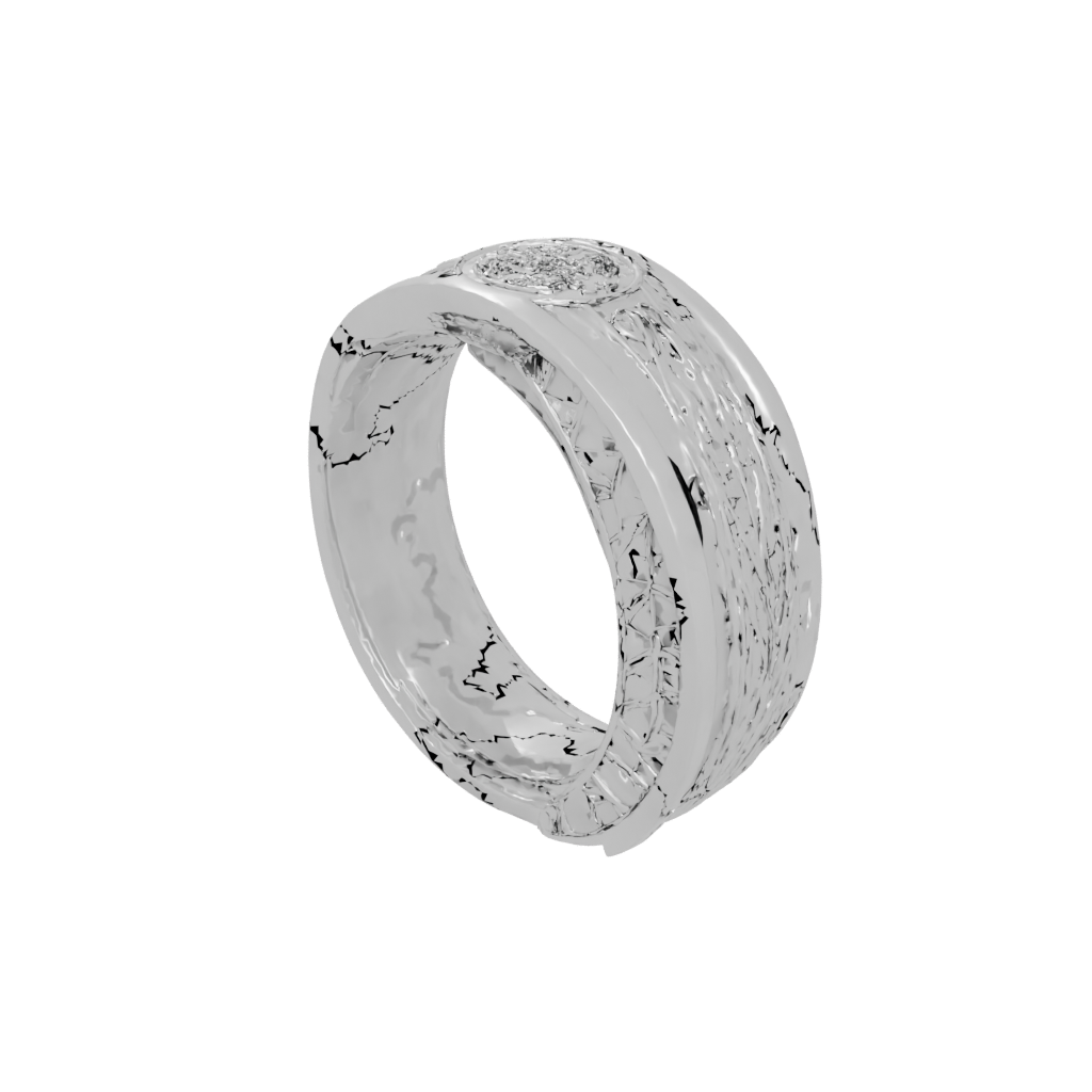 Low-Poly Textured Spinning Coin Ring