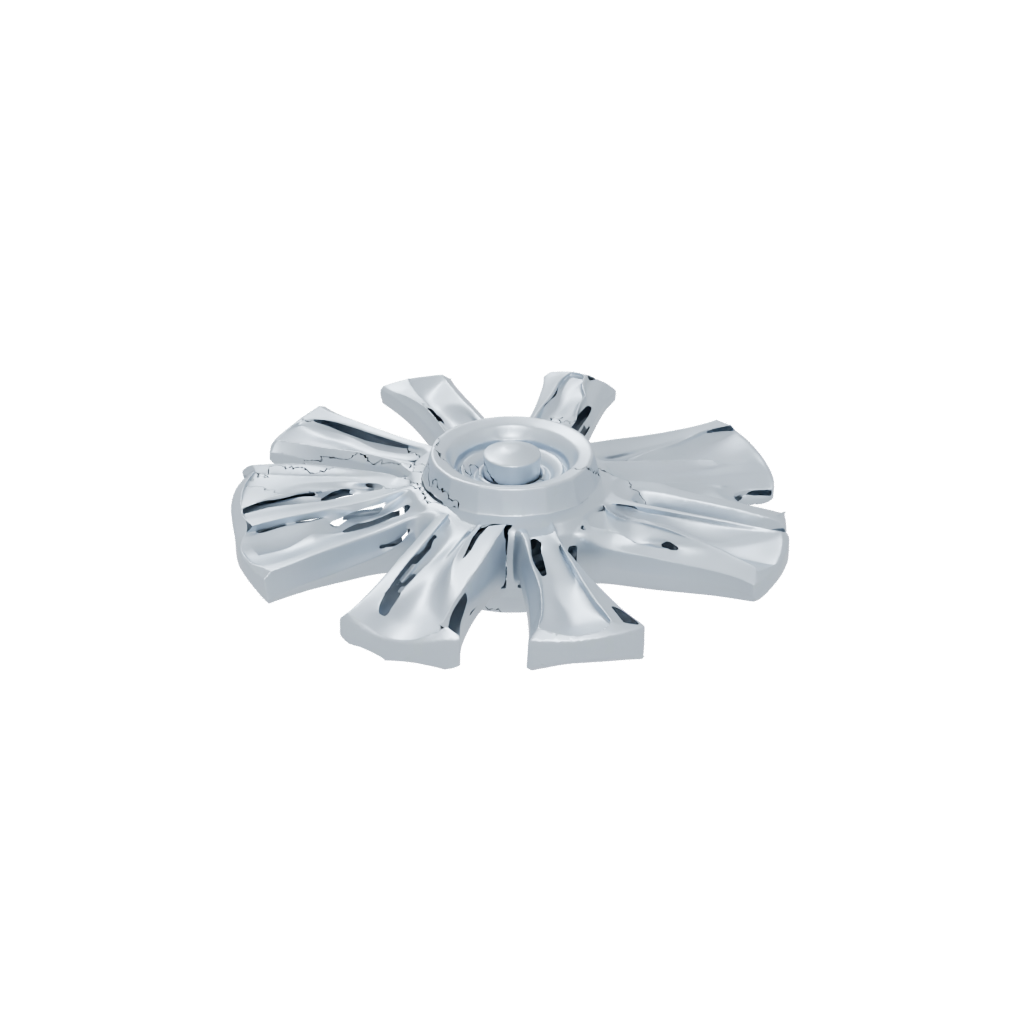 Low-Poly Textured Three-Prong Spinner