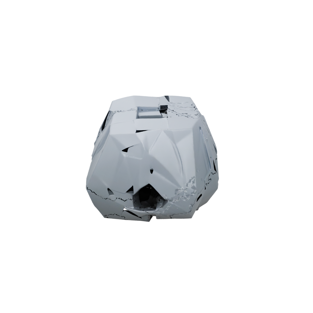 Low-Poly Textured Tri-Bar Flip Toy