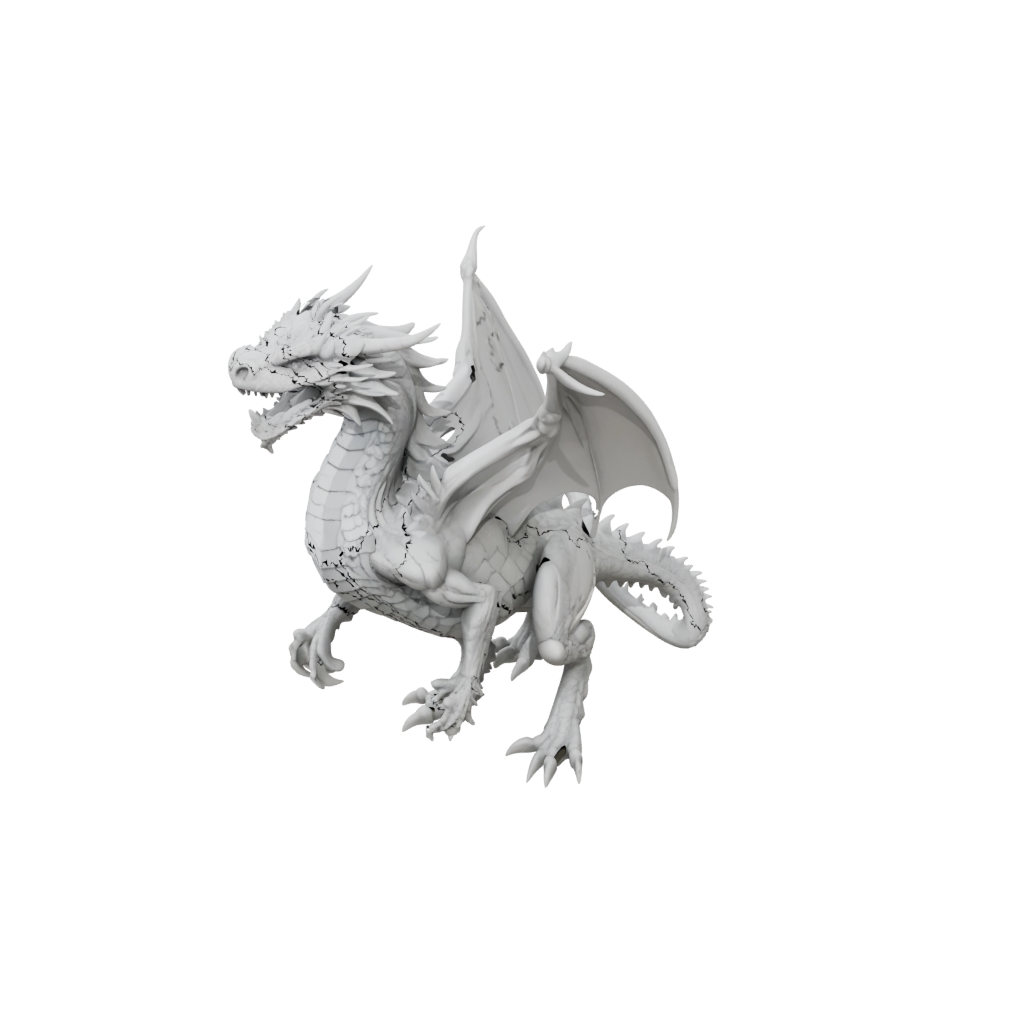 Marble Pocket Articulated Dragon Long