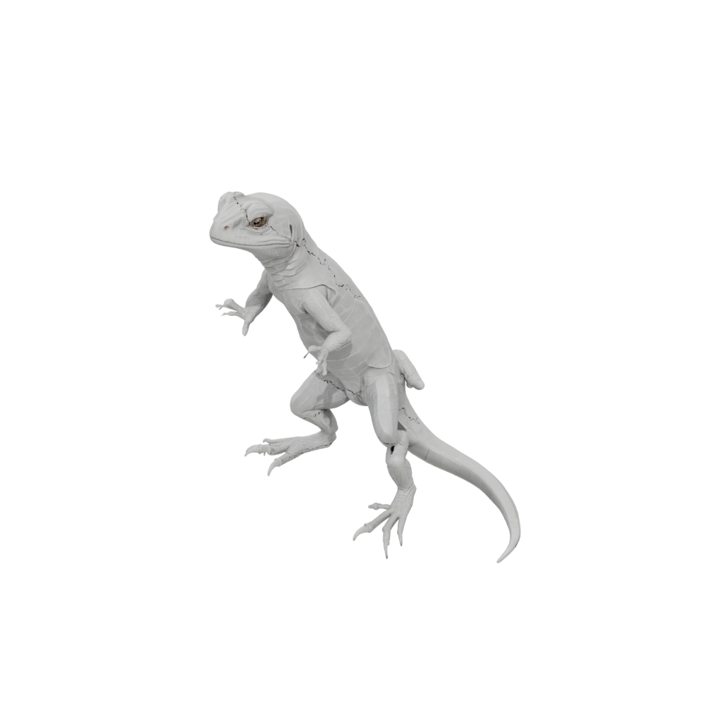 Marble Pocket Articulated Lizard