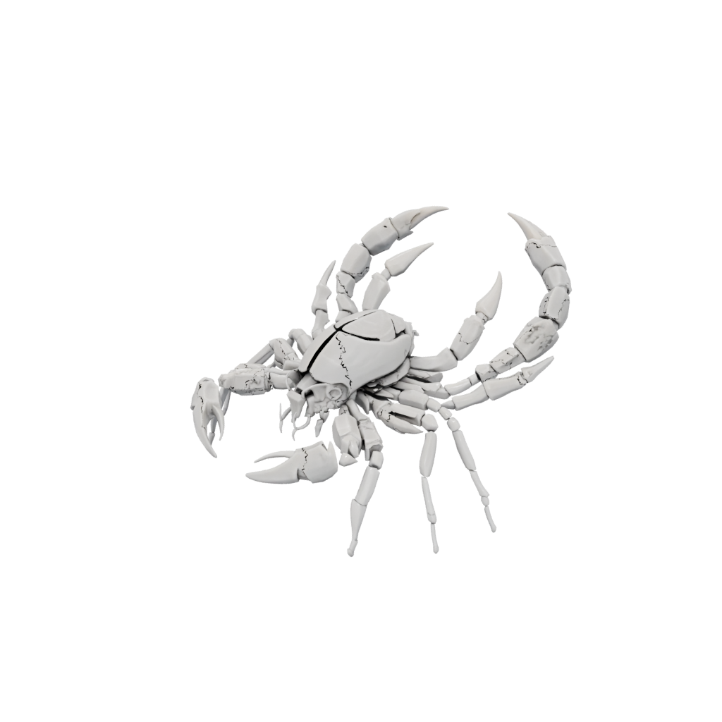 Marble Pocket Articulated Scorpion